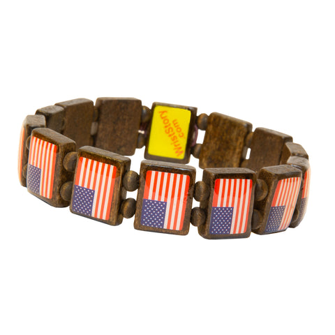 Sample - All American Flag (14 tile) Bracelet-Wrist Story Products-Wrist Story Products