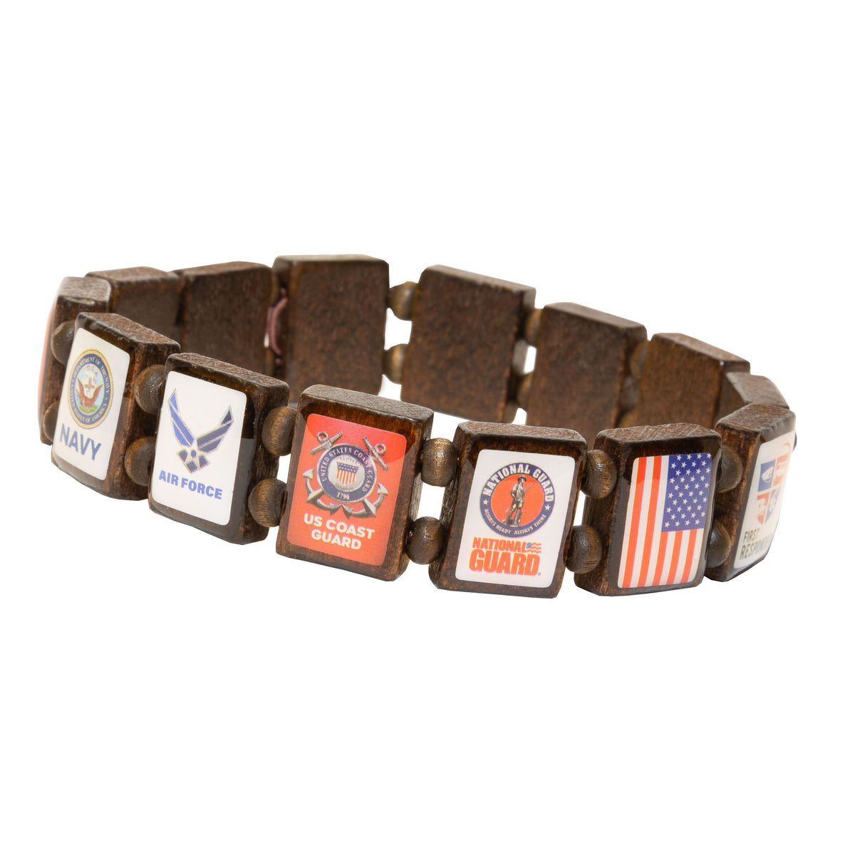 Wooden military bracelets sale