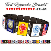 Sample - First Responders (14 tile) Bracelet-Wrist Story Products-Wrist Story Products
