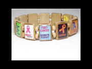 Sample - Cancer Awareness (12 tile) Bracelet