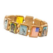 Sample - African American Pride (12 tile) Bracelet-Wrist Story Products-Wrist Story Products