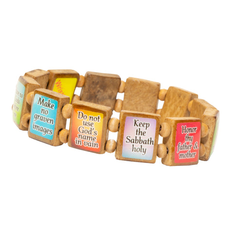 10 Commandments (12 tile) - Fundraising Bracelet-Wrist Story Products-100 Pack-Wrist Story Products