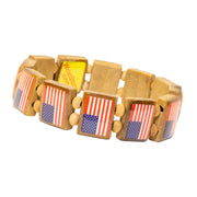 Sample - All American Flag (12 tile) Bracelet-Wrist Story Products-Wrist Story Products