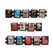 Sample - American Veteran (14 tile) Bracelet-Wrist Story Products-Wrist Story Products