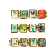 4-H Club (12 tile) - Fundraising Bracelet-Wrist Story Products-100 Pack-Wrist Story Products