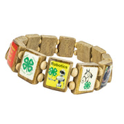 4-H Club (12 tile) - Fundraising Bracelet-Wrist Story Products-100 Pack-Wrist Story Products