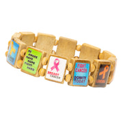 Cancer Awareness (12 tile) - Fundraising Bracelet-Wrist Story Products-100 Pack-Wrist Story Products