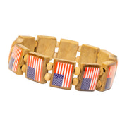 All American Flag (AF 12 tile) - Fundraising Bracelet-Wrist Story Products-100 Pack-Wrist Story Products