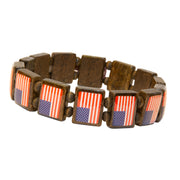 All American Flag (AF 14 tile) - Fundraising Bracelet-Wrist Story Products-100 Pack-Wrist Story Products