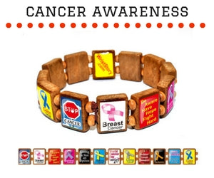Sample - Cancer Awareness (12 tile) Bracelet-Wrist Story Products-Wrist Story Products