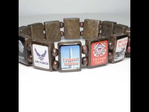 American Veteran (AV 14 tile) - Fundraising Bracelet